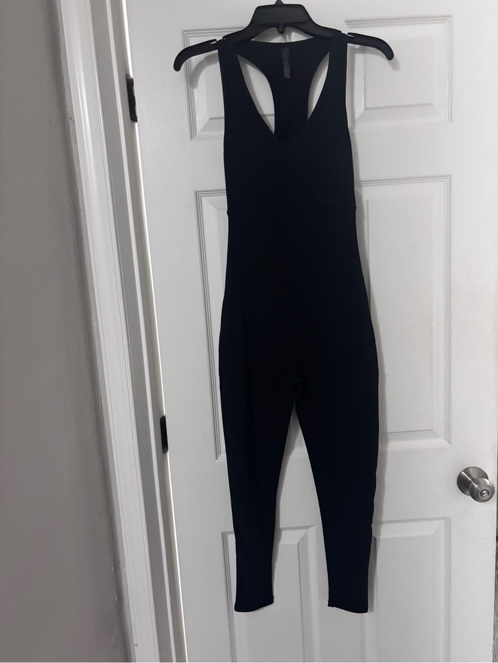 Black Sleeveless Jumpsuit with Racerback